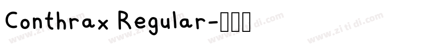 Conthrax Regular字体转换